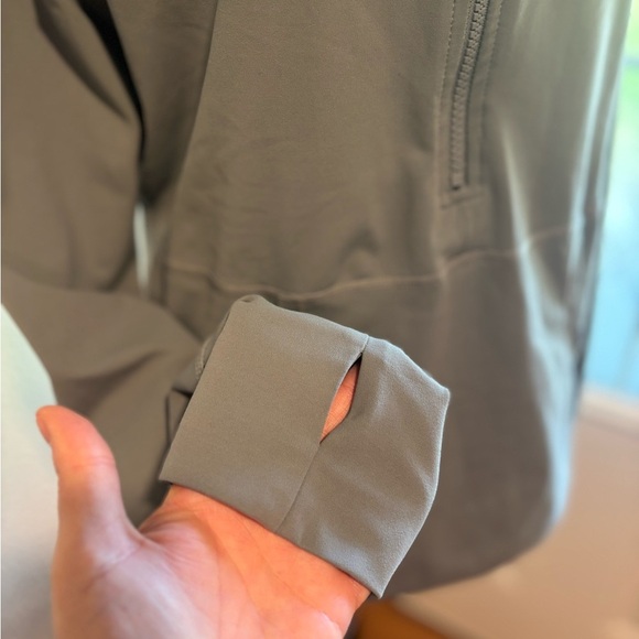 Gray Quarter-Zip Pullover Zyia Active, XXL - Picture 4 of 9